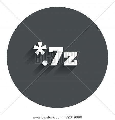 Archive file icon. Download 7z button.