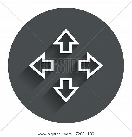 Fullscreen sign icon. Arrows symbol.
