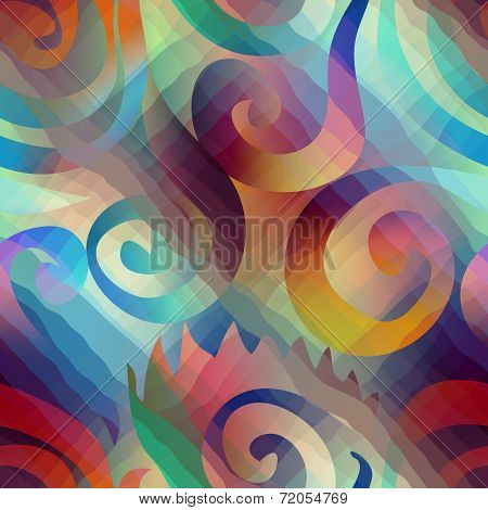 Abstract geometric spirales