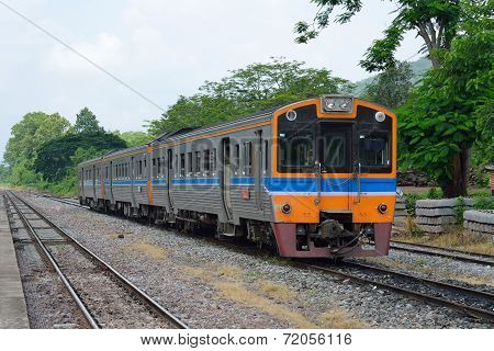Train And Tracks In Country Developing