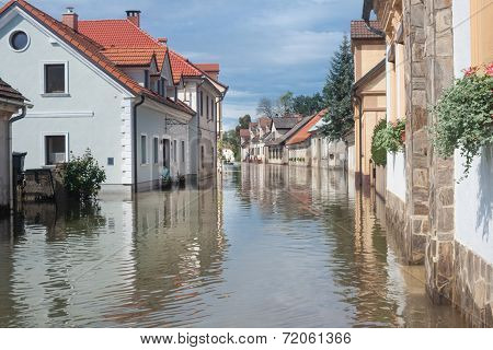 Flooded street