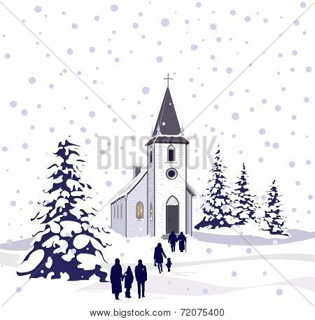 Winter Church White