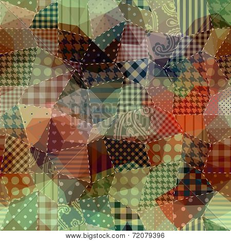 Abstract patchwork pattern.