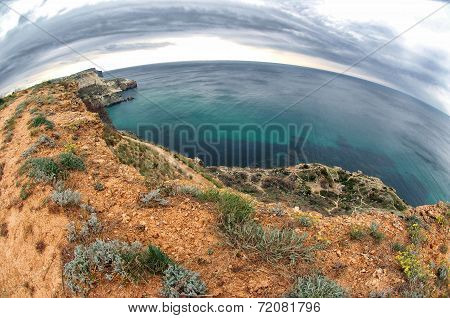 Sea Landscape With Rocks