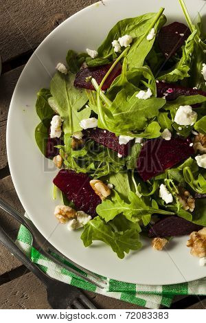 Raw Green Beet And Arugula Salad