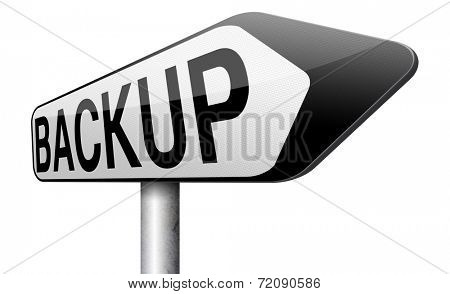 Backup data and software on copy in the cloud on a harddrive disk on a computer or server for flie security. Moving and transfering documents to external copies.