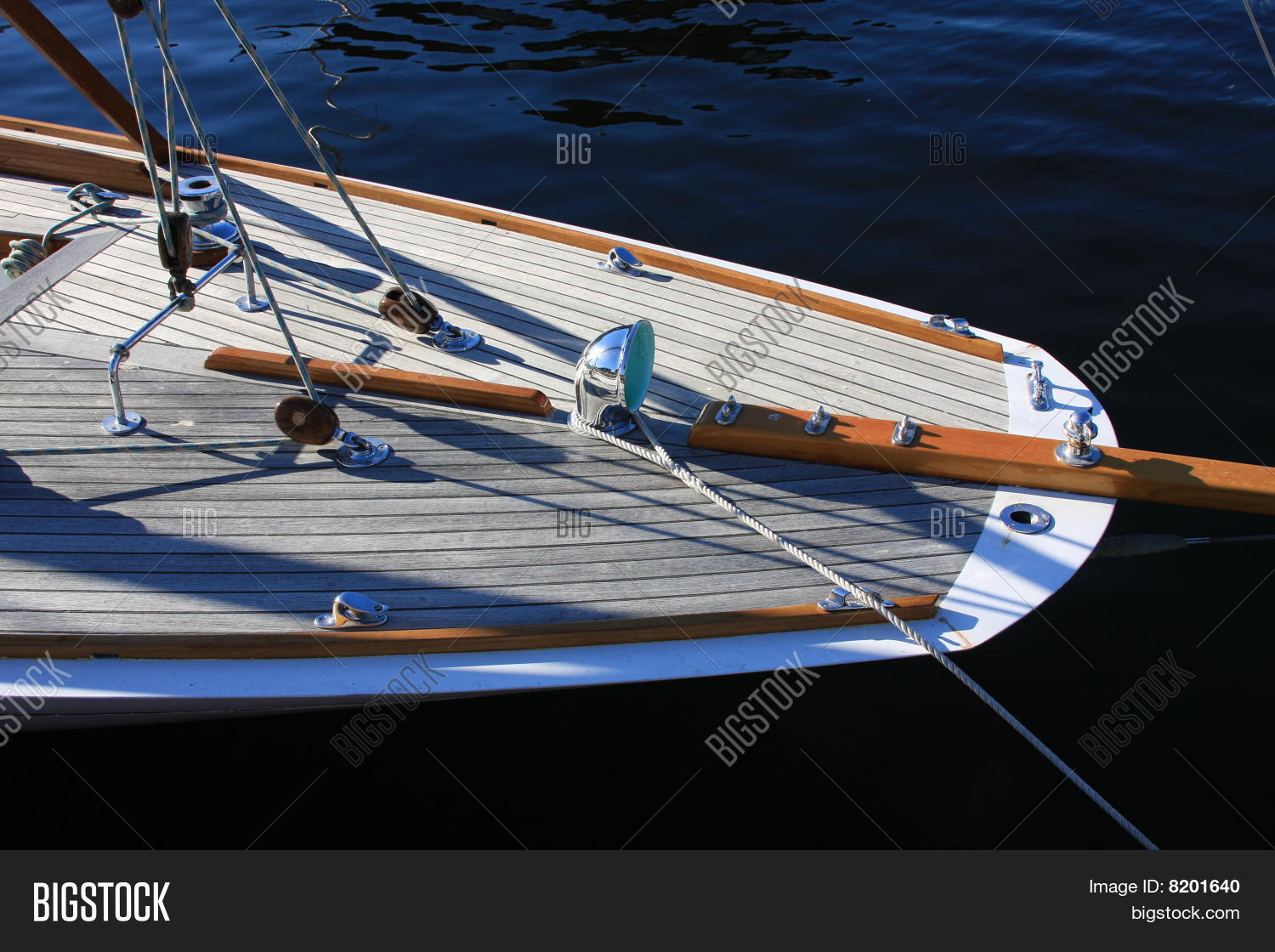 Classic Wooden Sail Boat Stern Image & Photo | Bigstock