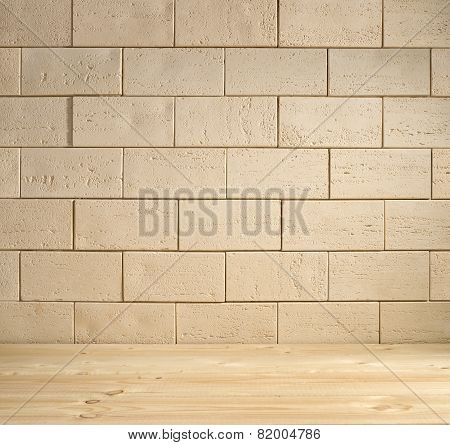 Beige Brick Background