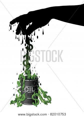 Oil Barrel Of Dollars