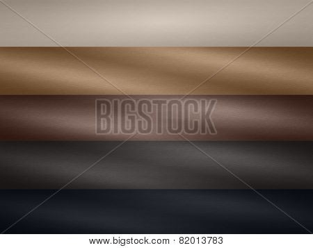 Leather texture palette samples