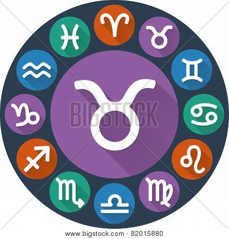 Signs Of The Zodiac Circle - Taurus