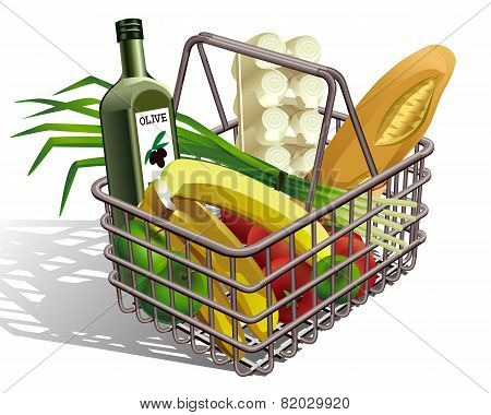 Basket With Food