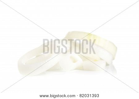 Ripe Onion On A White Background
