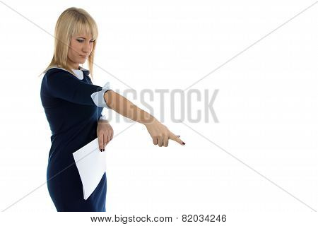 Image of dissatisfaction business woman