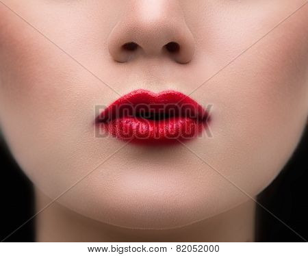Beauty Red Lips