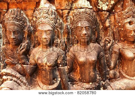 Terrace Of The Leper King, Angkor Wat, Cambodia