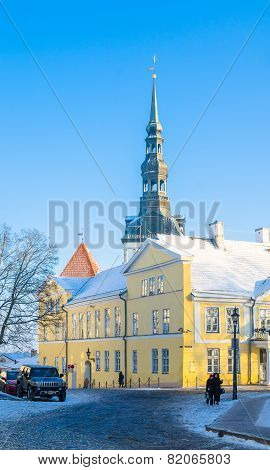 Streets And Old Town Architecture Estonian Capital