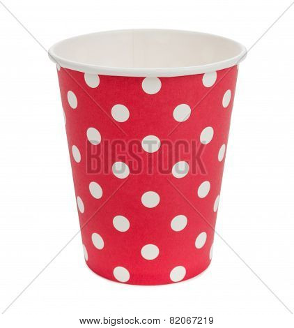 Eco Paper Cups In Red White Point