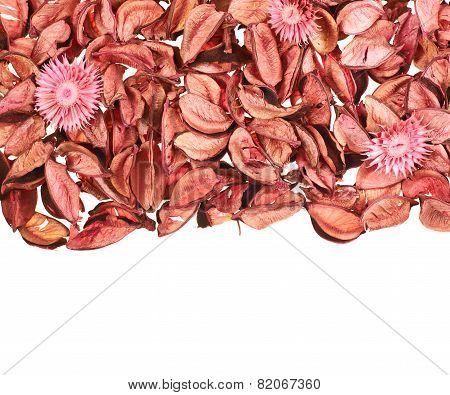 Dried medley potpourri leaves