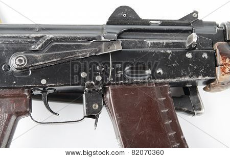 Kalashnikov Rifle. First Safety Lever Position.