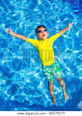 Boy in the pool