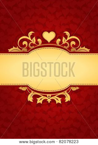 Love Hearts Banner Background