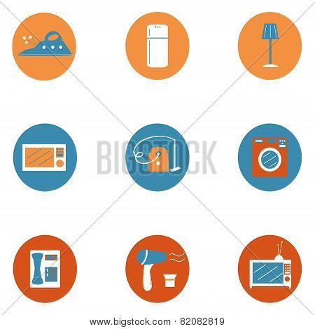 House supplies icons