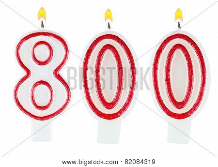 Candles Number Eight Hundred