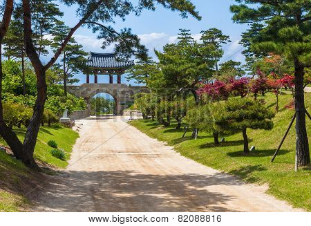 Korean Buddhist Temple complex (Naksansa) in Sokcho, South Korea