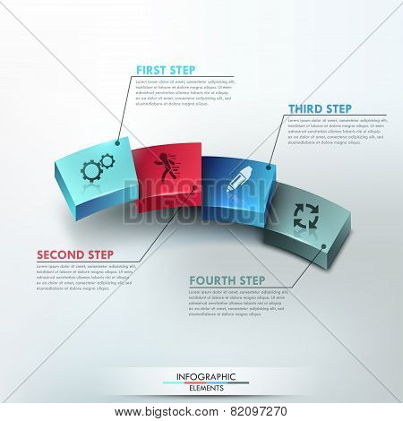Modern infographics options banner.