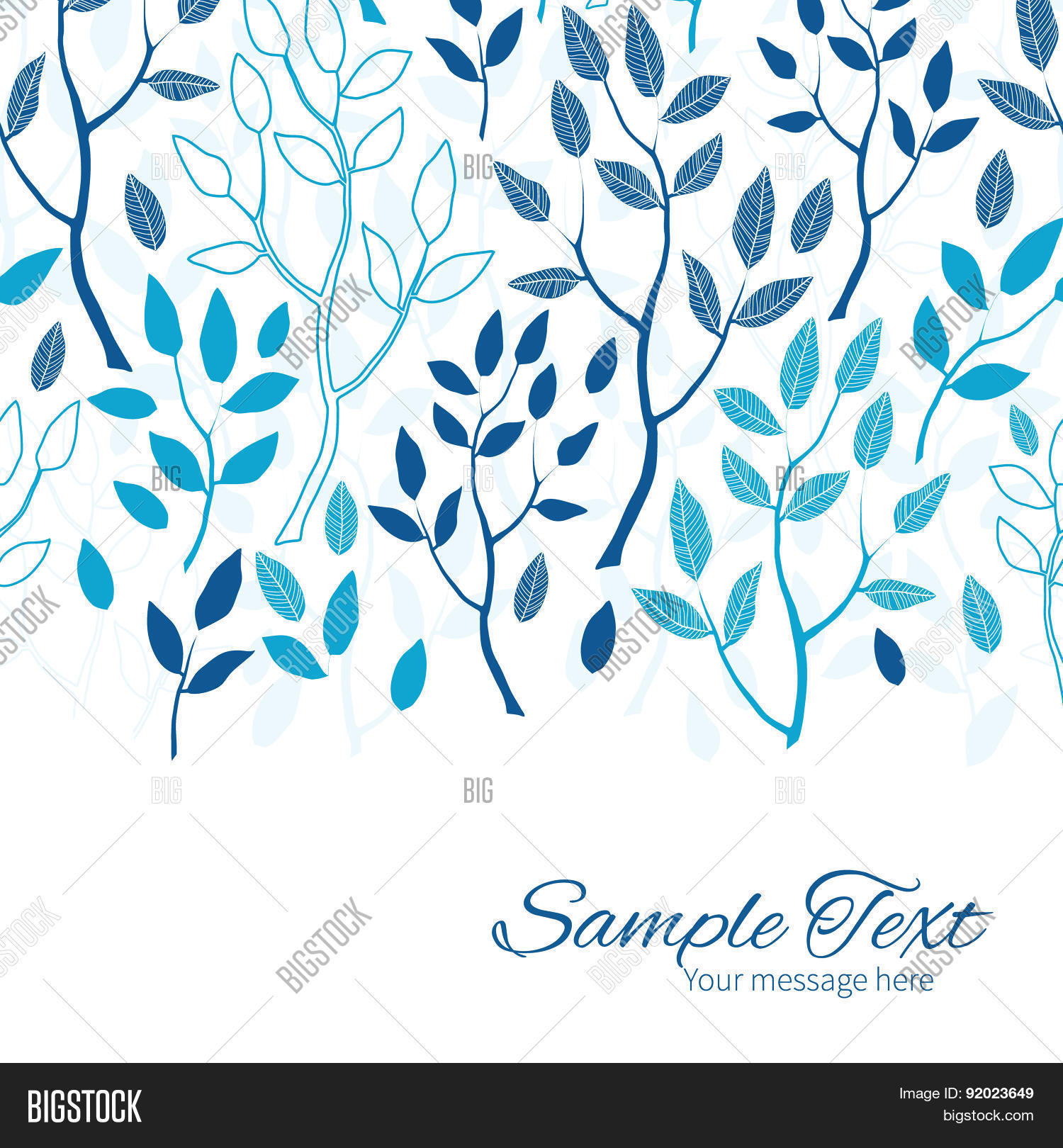 Vector Blue Forest Vector & Photo (Free Trial) Bigstock