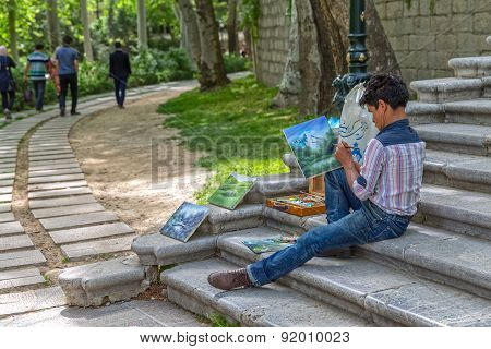 Painter in the park