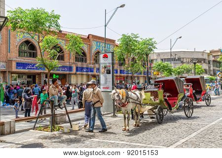 Tehran market carriages