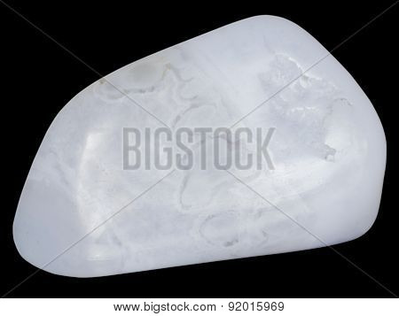 Light Blue And White Agate Pebble
