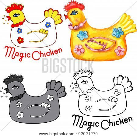 Magic chicken set