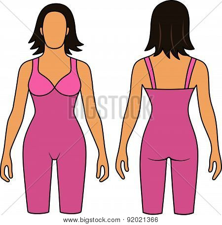 Woman mannequin slimming underwear torso