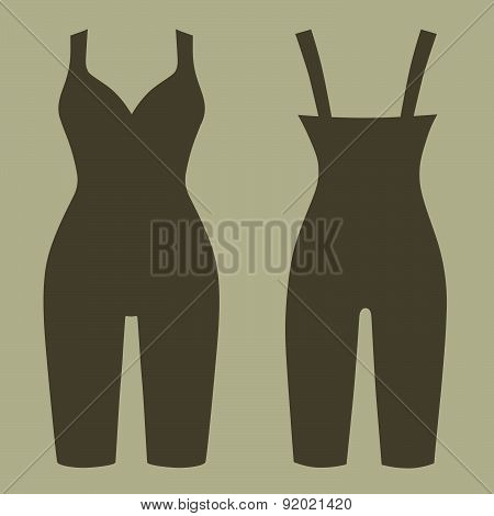 Woman silhouette slimming underwear