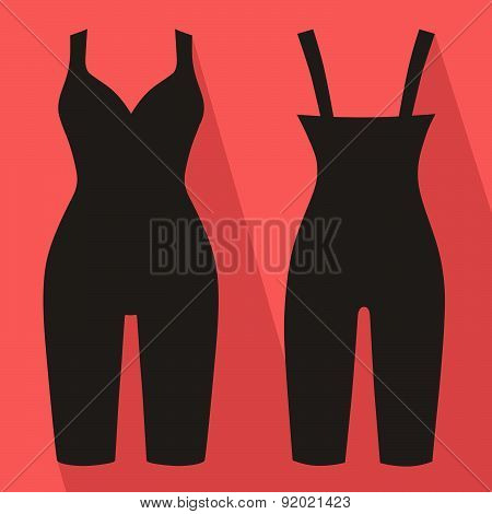 Woman silhouette slimming underwear