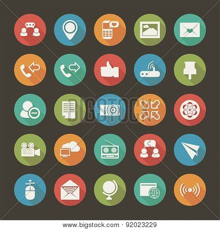 Modern flat icons vector collection