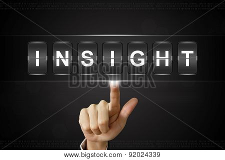 Business Hand Clicking Insight On Flipboard