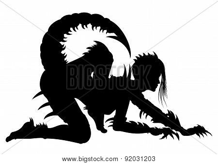 Woman Scorpio Silhouette
