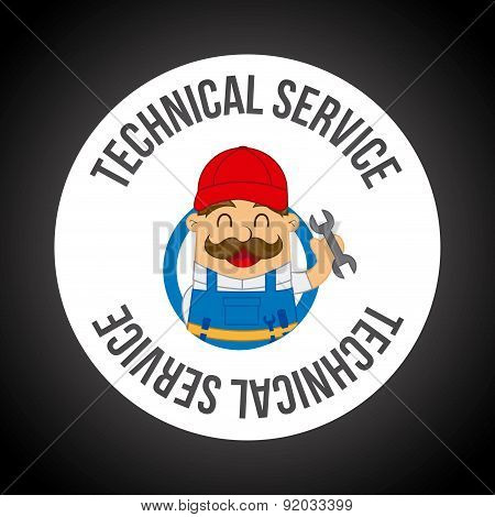 Tools design over black background vector illustration