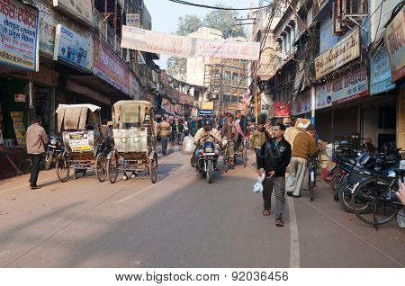 On The Street In Varanasi