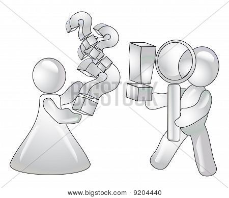 Вопросы женской и мужской ответы. Концепция