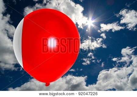 Balloon With Flag Of Bahrain On Sky
