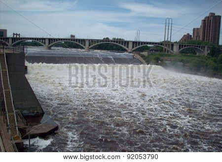 Lock And Dam In Minneapolis