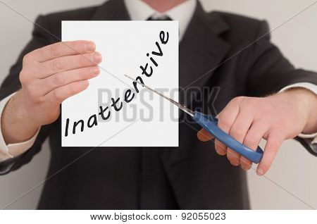Inattentive, Determined Man Healing Bad Emotions
