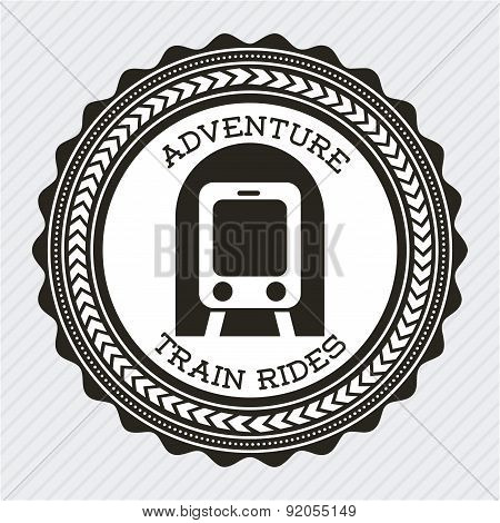 train design over gray background vector illustration