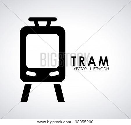 train design over gray  background vector illustration