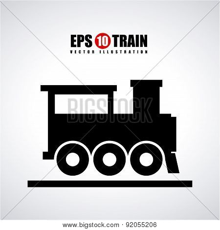 train design over gray  background vector illustration